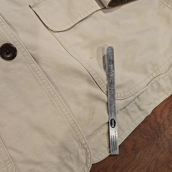 L.L. Bean Women's 2x Chore Coat Jacket Brown Corduroy Vintage - Picture 6 of 16